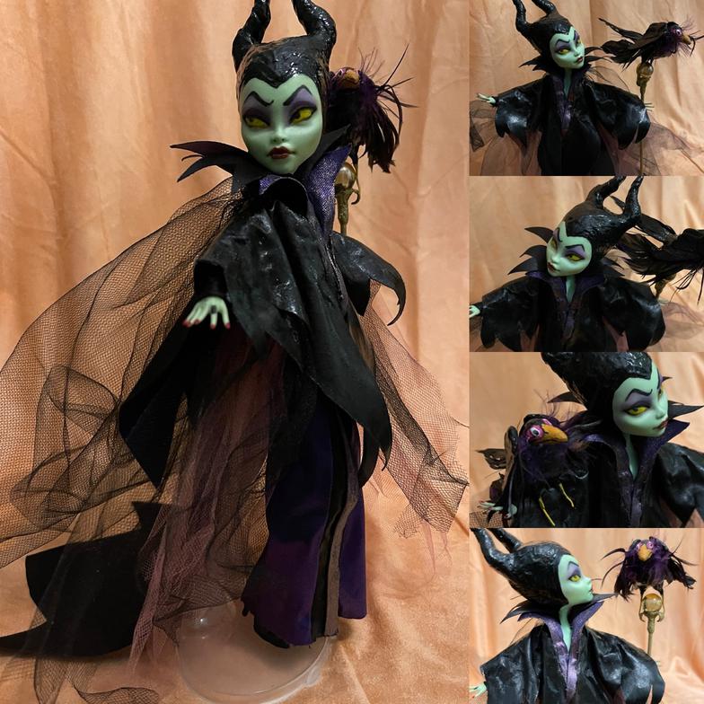#MeanMeanMaleficent Challenge Monster High Repaint by Geri G. Taylor